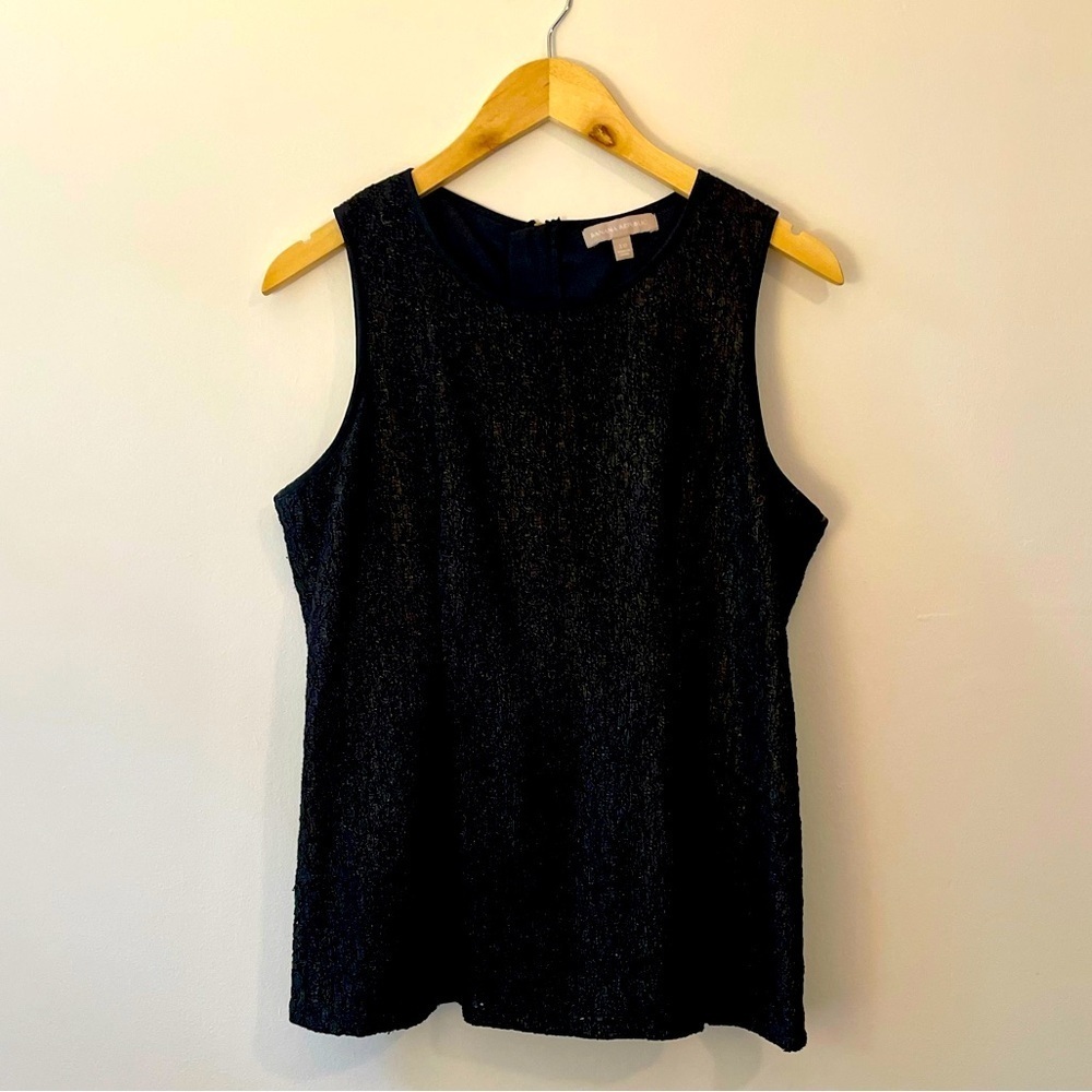 Banana Republic Classic Black Lace Sleeveless Top Size 10